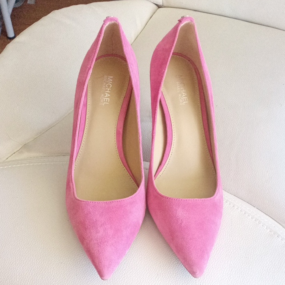 Michael Kors Pink Suede Heels
